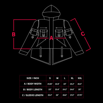 Fury Denim Parka Hoodie (MYTHIC)