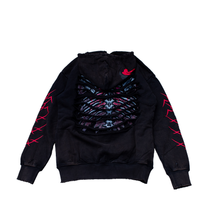 Spine Exposed Oversized Hoodie