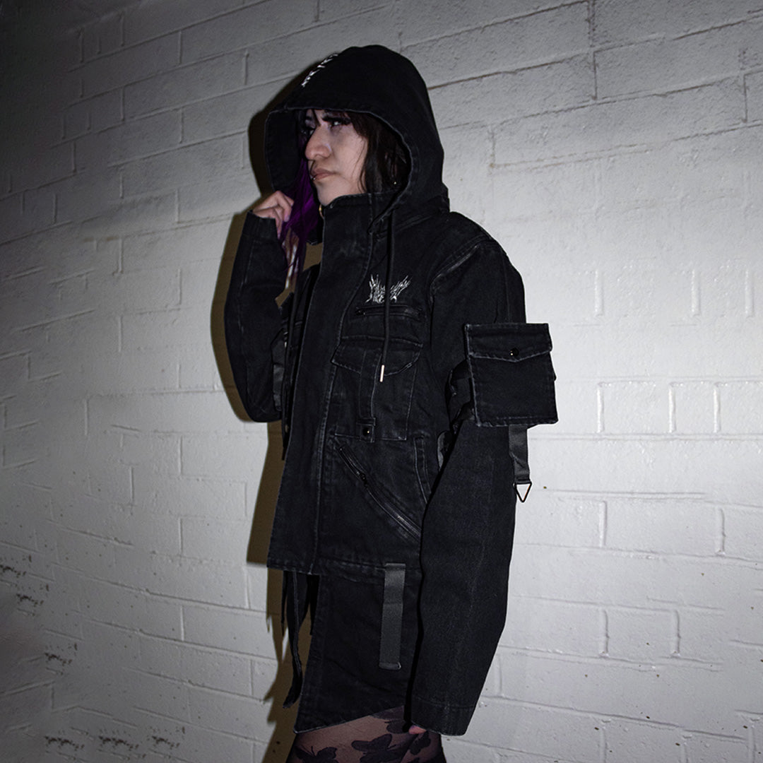 ジャケット・アウター Rare 00s Archive Monster Hood SpiralCoat Fury Denim Parka Hoodie (MYTHIC) – Cryptid